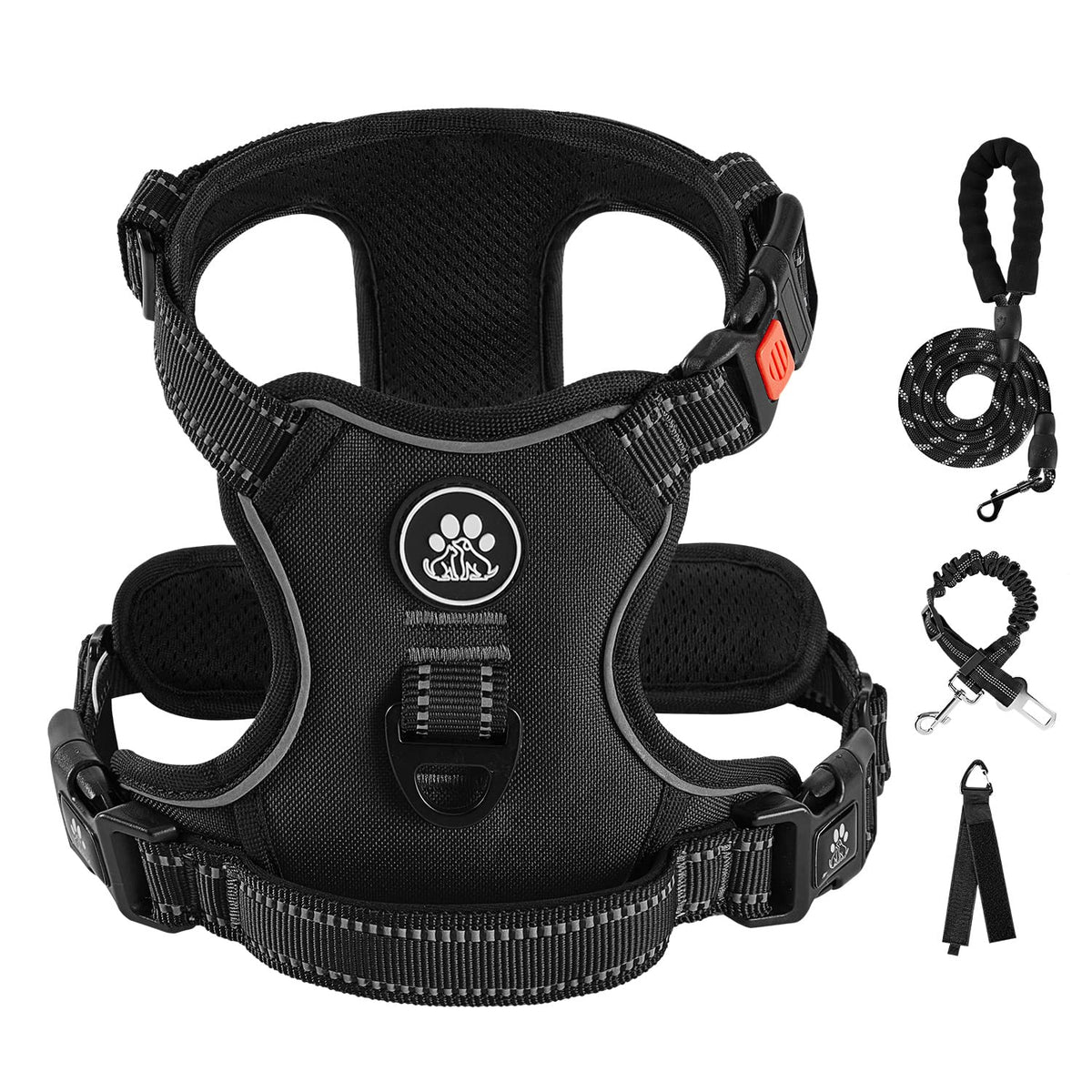 IVY&LANE harnais sans tirage pour chien moyen, ensemble complet et sécurisé pour les promenades.