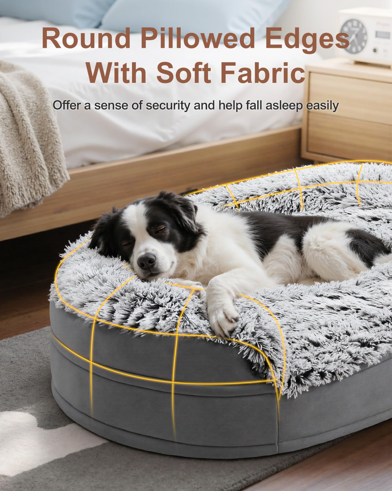 Mousse haute densité 3,7 pouces du lit iweepet pour joints soulagés.