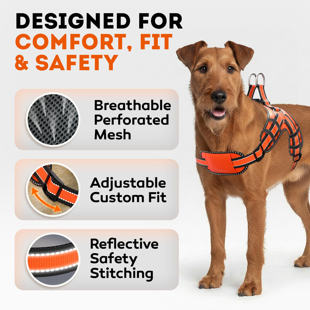 IWOOFI harnais ventilation mesh respire et garde les chiens frais