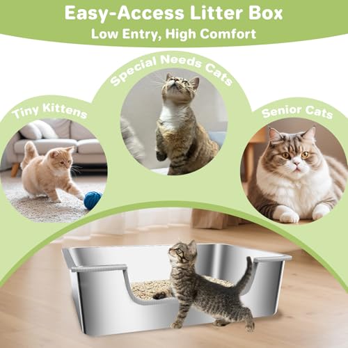 IXARO litiere-design-ouvert: reduit l anxiete des chats timides