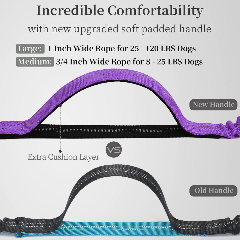 iYoShop Laisse durable avec bungee, absorption des chocs pour moins de traction.