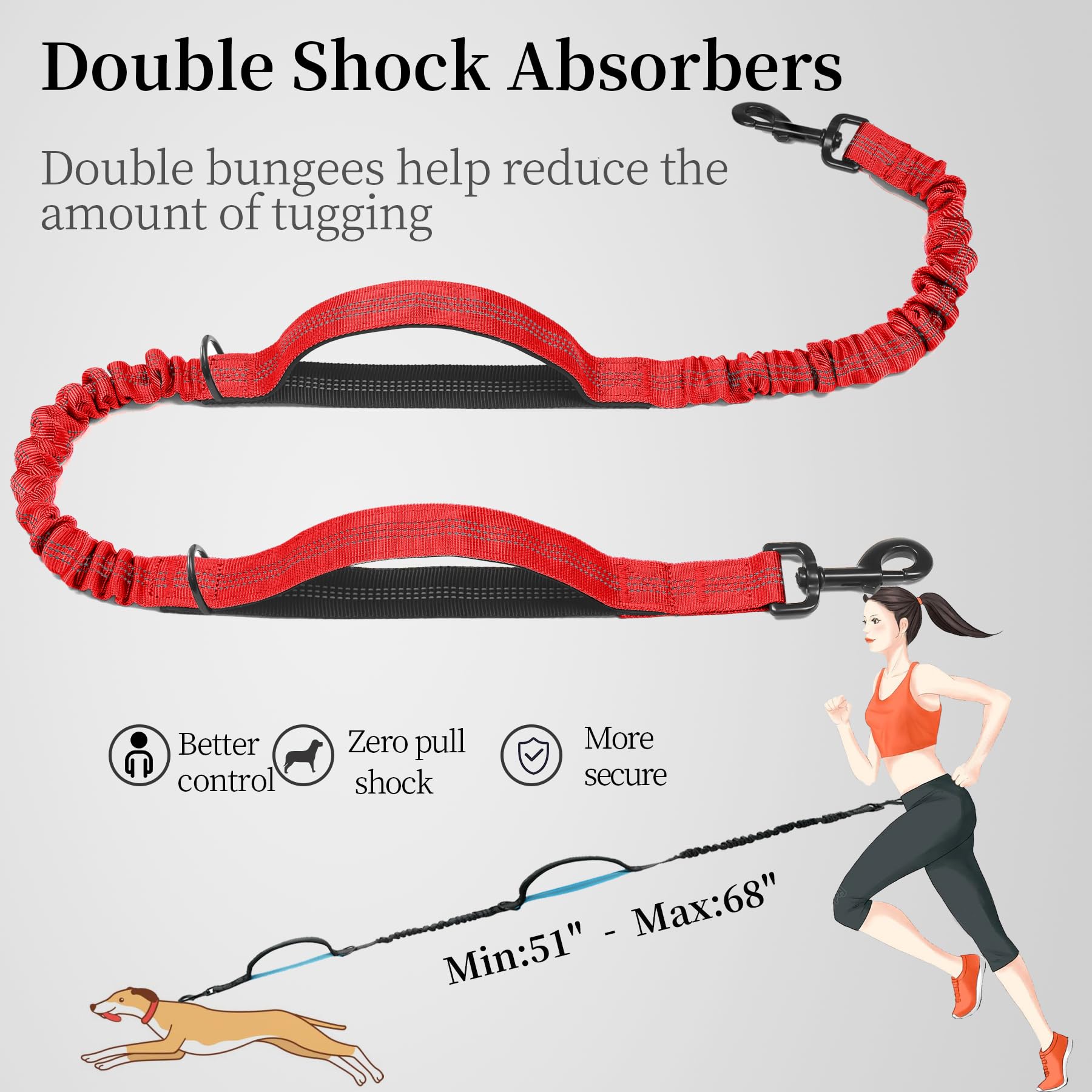 iYoShop Ceinture-taille mains libres pour courir sans gêne.