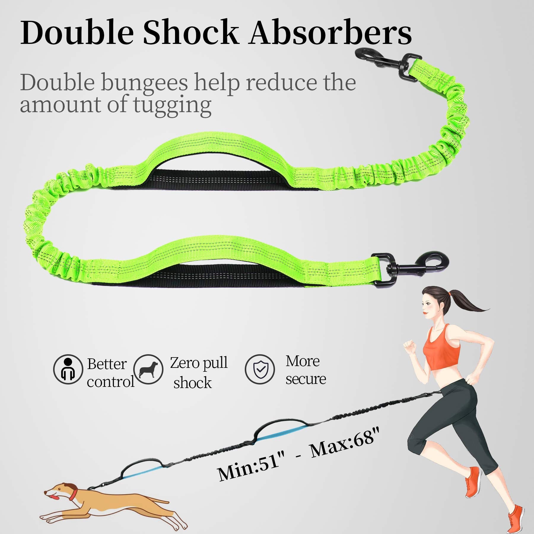 iYoShop ceinture-réglable offre une liberté mains libres pendant le jogging.