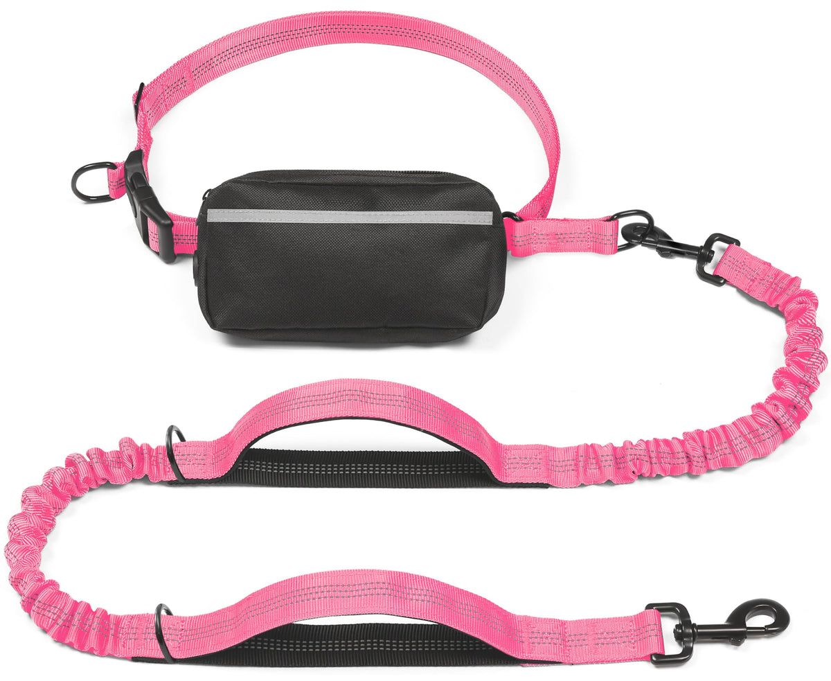 iYoShop laisse mains libres avec pochette zippée, rangement pratique pour téléphone et clés.