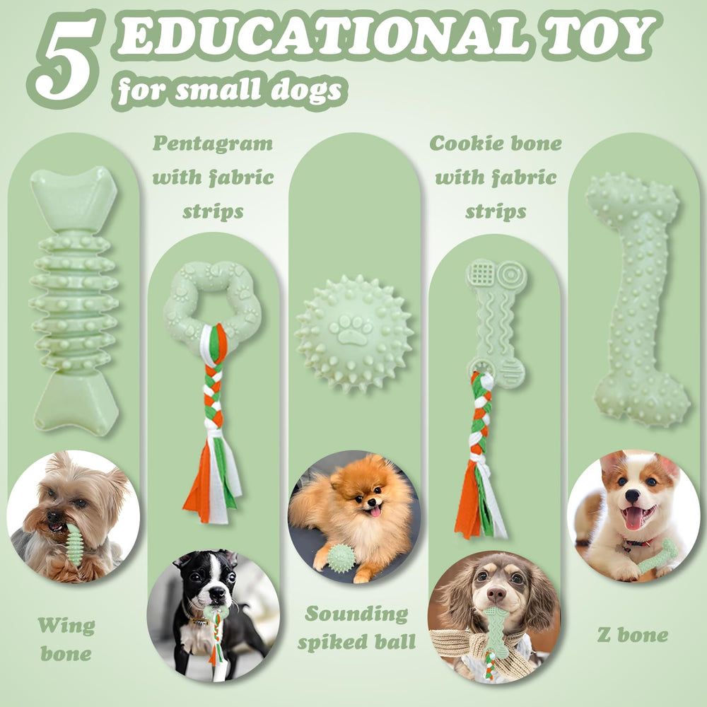 Couleur verte vive: iYoway chiot facile à repérer sous un meuble.