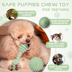 Matériau tpr résistant: jouet durable et facile à nettoyer pour chiots actifs.