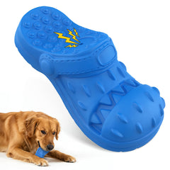 IZETIANZHE jouet indestructible sabot bleu: résiste aux mors difficiles et amuse votre chien.
