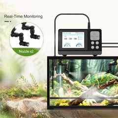 J&A Smart Reptile Mister capteurs numériques surveillant température et humidité