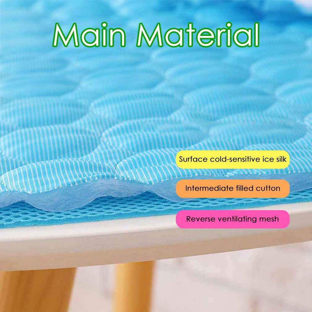 Jaaytct Tapis Refroidissant, dessous en maille respirante pour une meilleure ventilation.