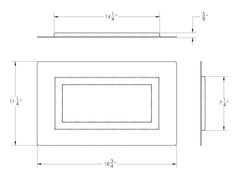 Jackel couvercle ventilation vide sanitaire noir, vue extérieure nette et sécurisée.