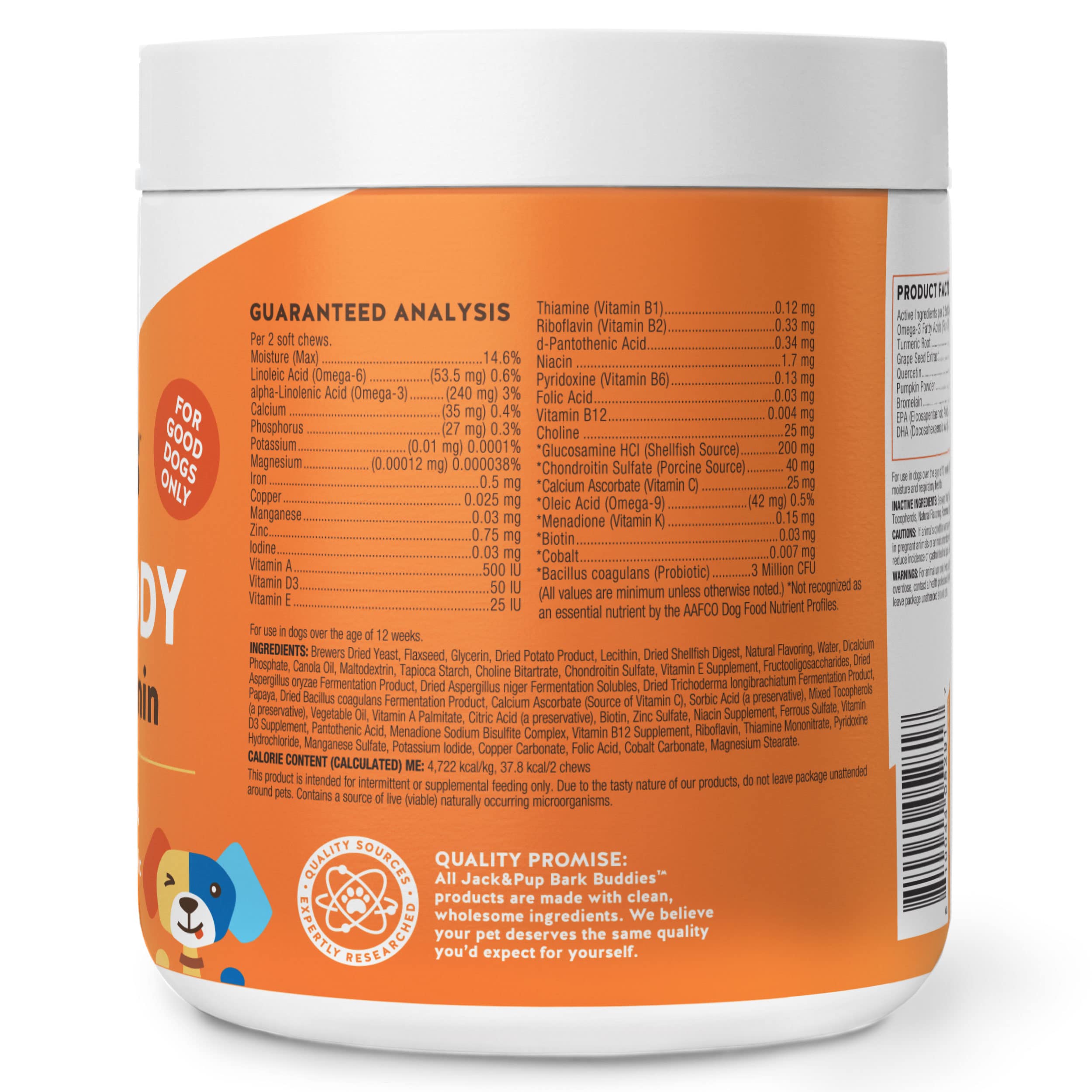 Glucosamine et chondroitine pour articulations et mobilité des chiens
