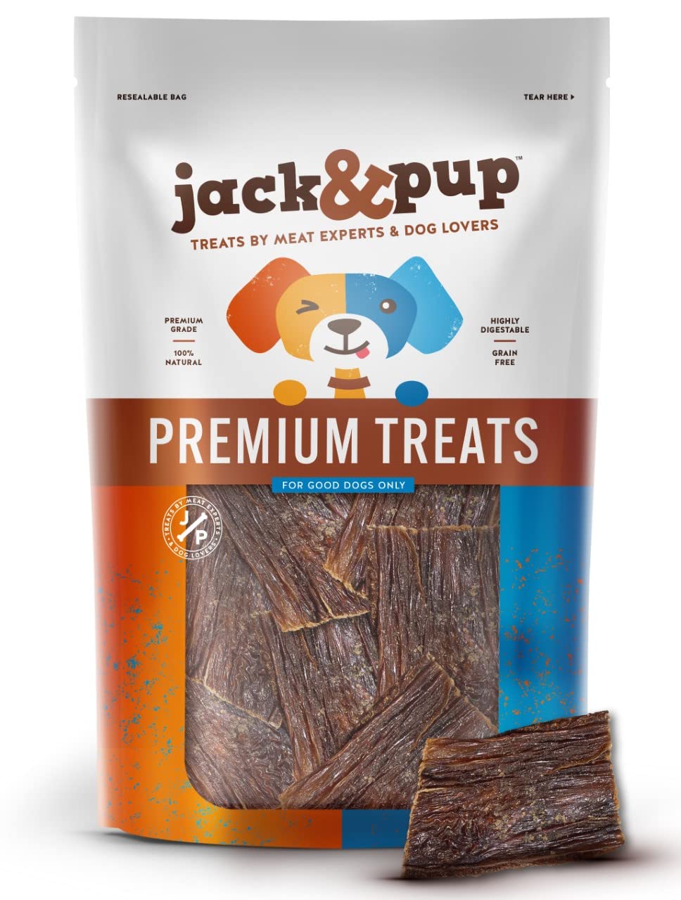 Jack&Pup bâtonnets de gullet se conservent facilement.