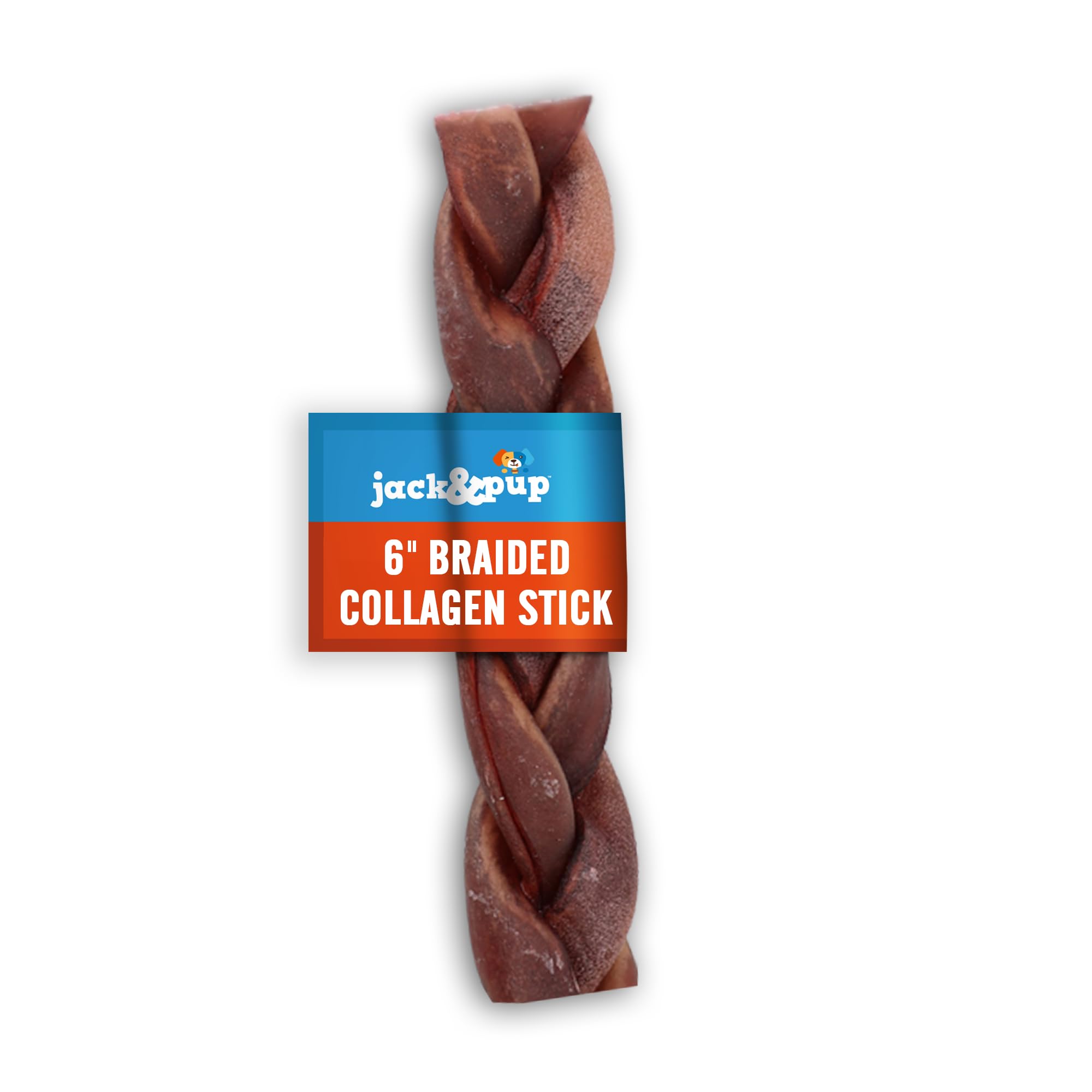 Jack&Pup batons collagene 6 pouces, friandise durable sans cuir pour chien