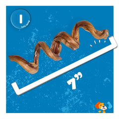 Jack&Pup Bully Springs, ingrédient unique sans additifs pour friandise simple.