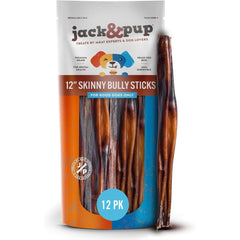 Jack&Pup bâtonnet mince 12 pouces pour petit chien – plaisir durable de mastication