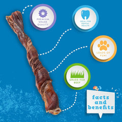 Jack&Pup Bully Twists sans-ingrédients-artificiels, option simple pour friandises saines.