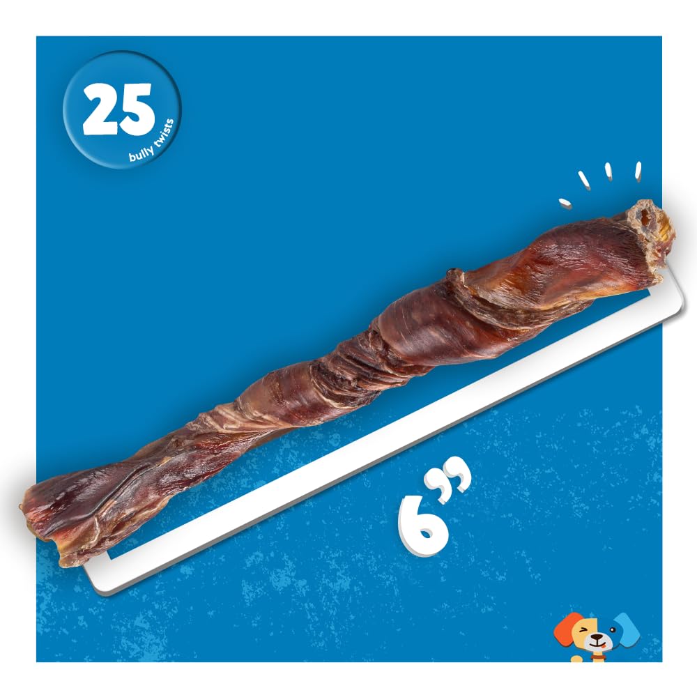 Jack&Pup Bully Twists santé-dentaire, soutien potentiel pour dents et gencives.