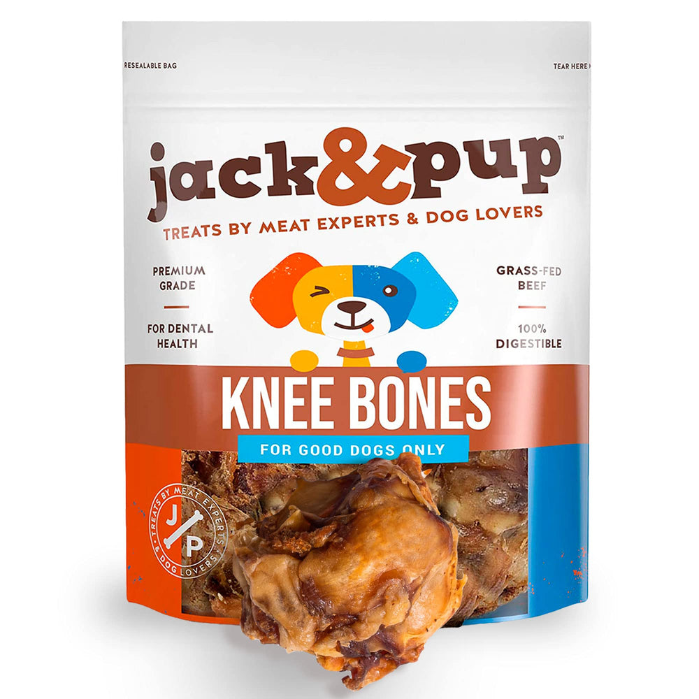 Jack&Pup os-boeuf-genou longue durée: friandise durable pour chiens mordeurs