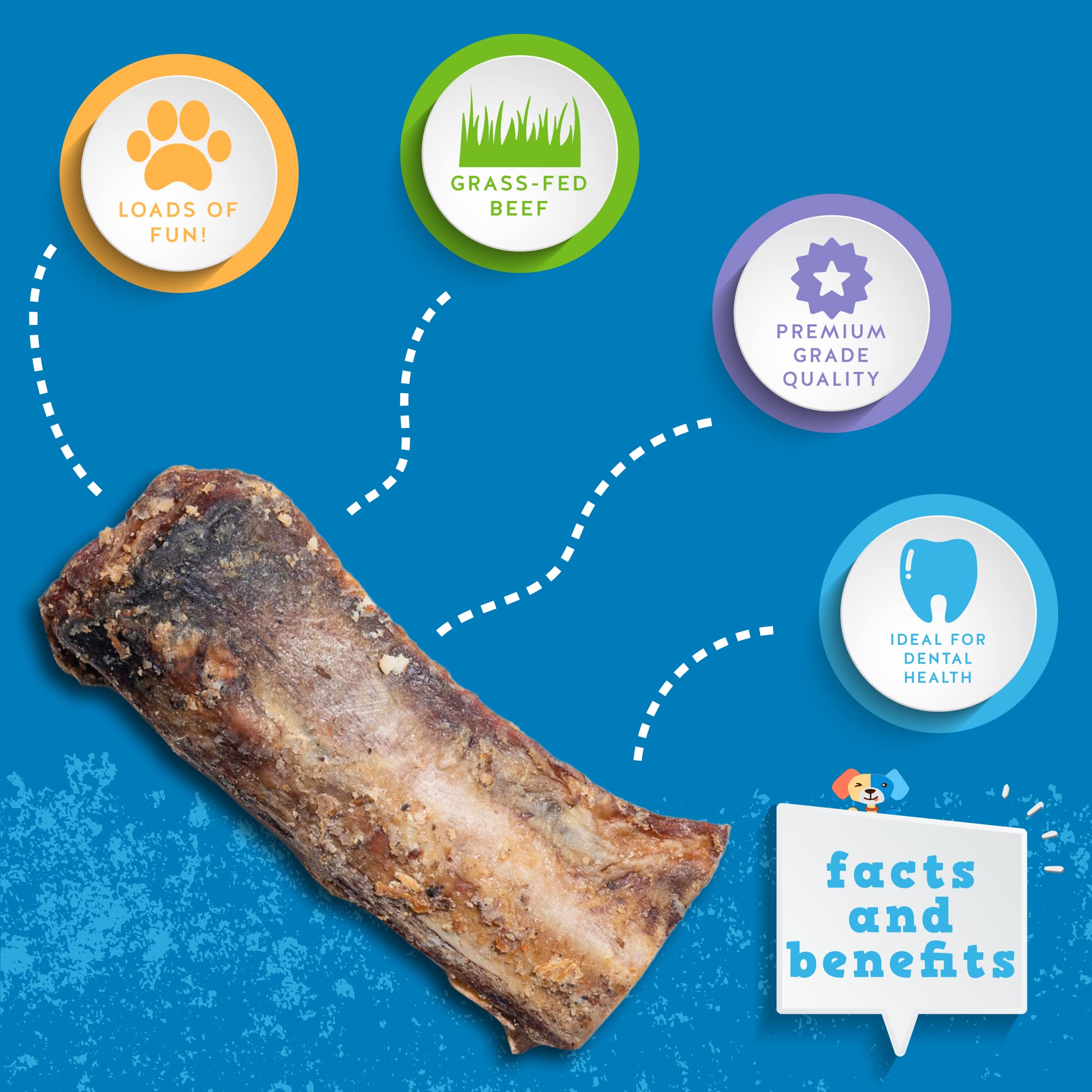 Jack&Pup os-cotes-boeuf fume lentement, texture robuste et saveur naturelle