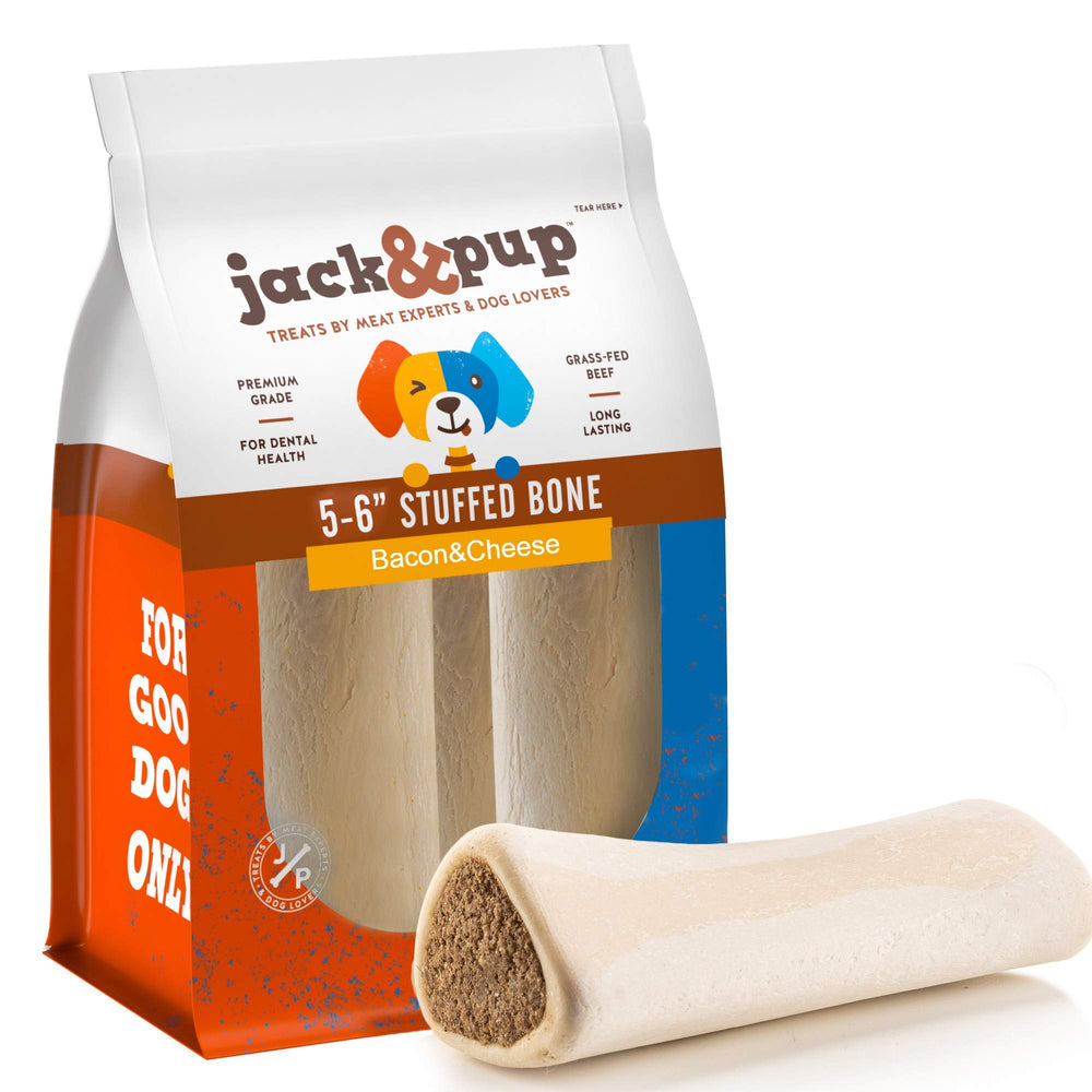 Jack&Pup os remplis bacon fromage pour gros chien en 3-pack