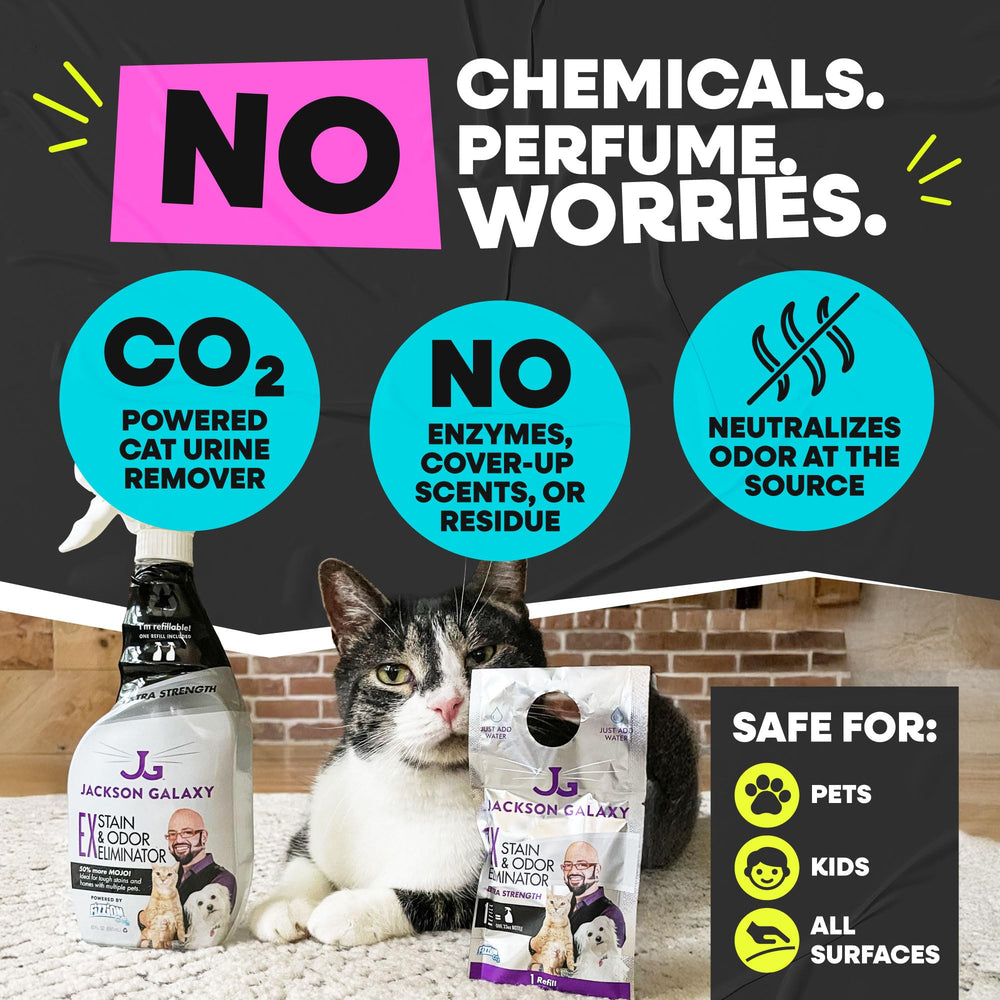 Solution CO2 anti odeur et taches pour les surfaces domestiques.