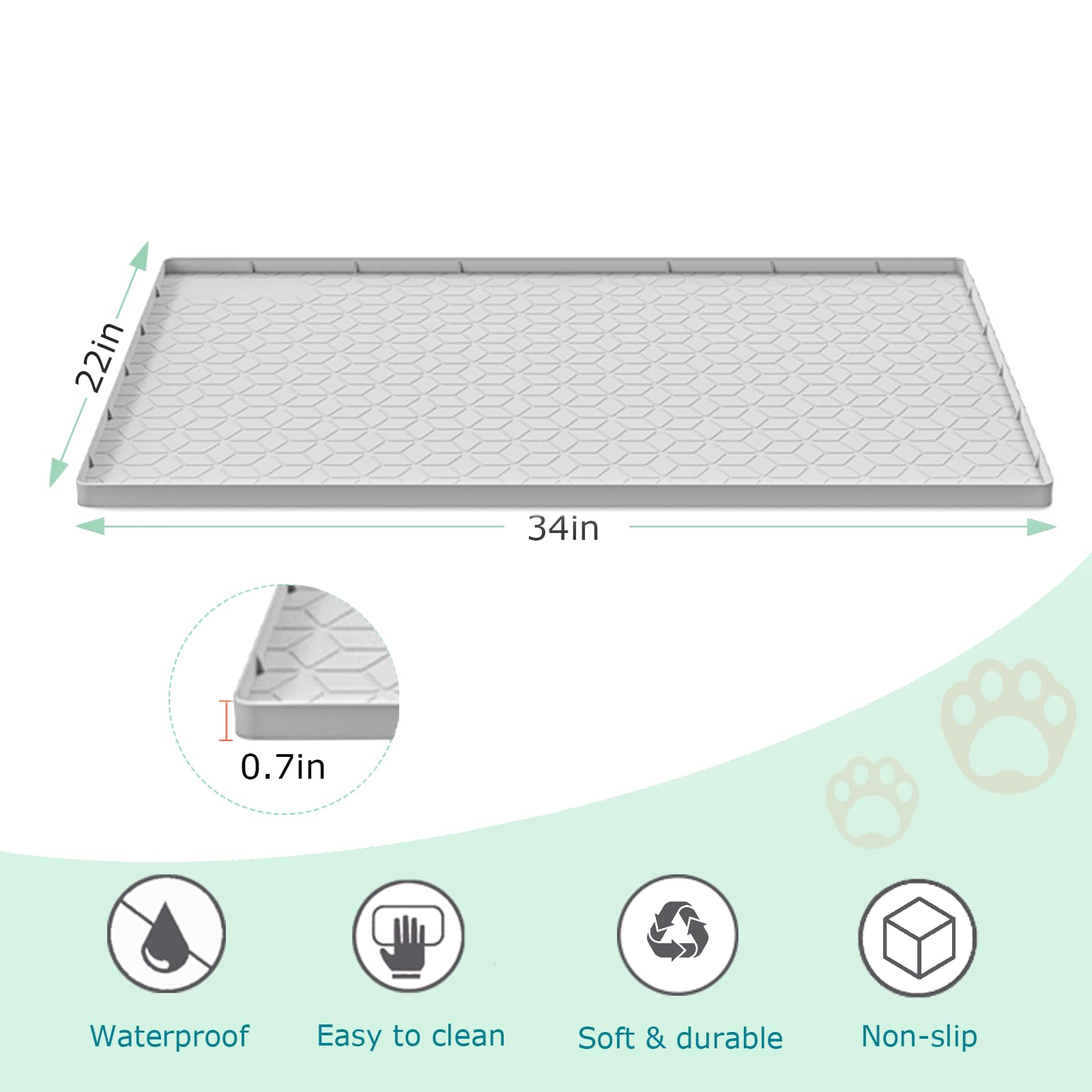 Tapis antiderapant Jacooxi, reste en place durant les jeux.