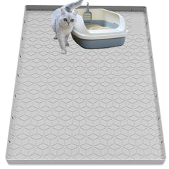 Tapis Jacooxi 40x28 po pour litière : grande surface qui retient les grains.