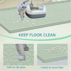 Jacooxi tapis-litiere chat-etanche-grand protège le sol des éclaboussures