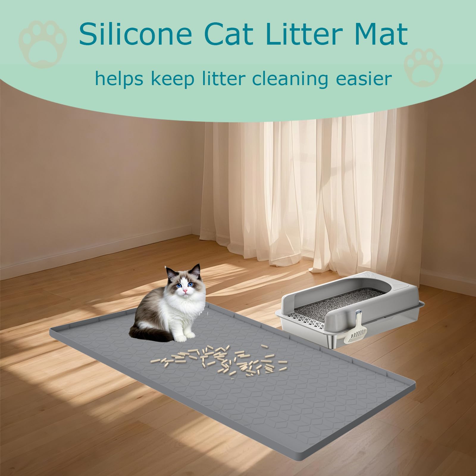 Tapis Jacooxi se rince facilement à l'eau pour un nettoyage rapide