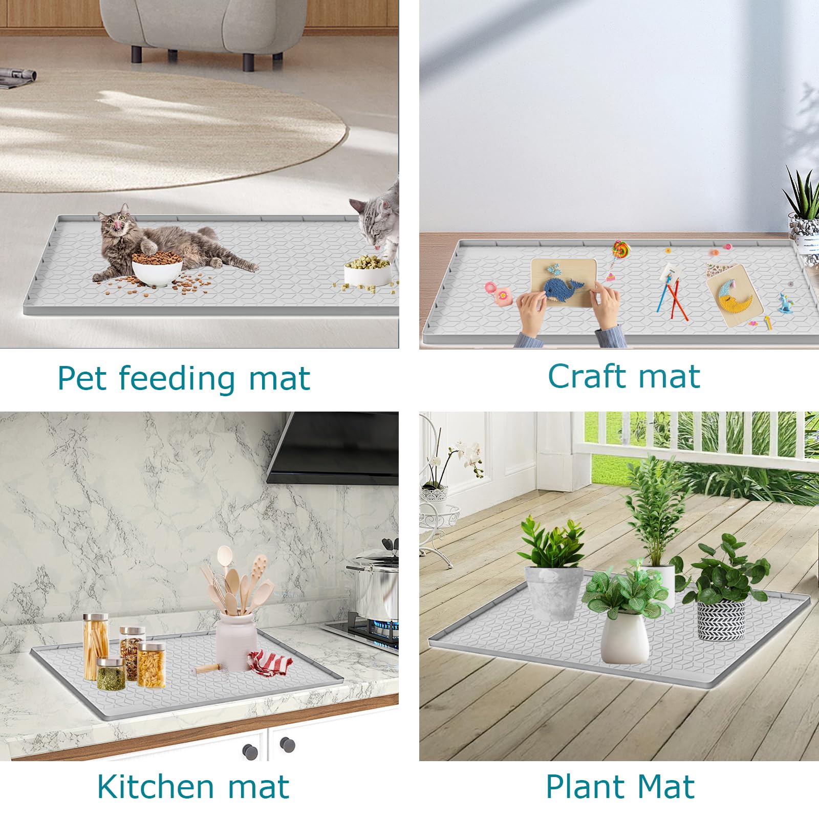 Utilisation polyvalente Jacooxi, sous gamelles ou sous plantes.