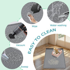 Tapis Jacooxi, nettoyage rapide au balai ou à l’eau