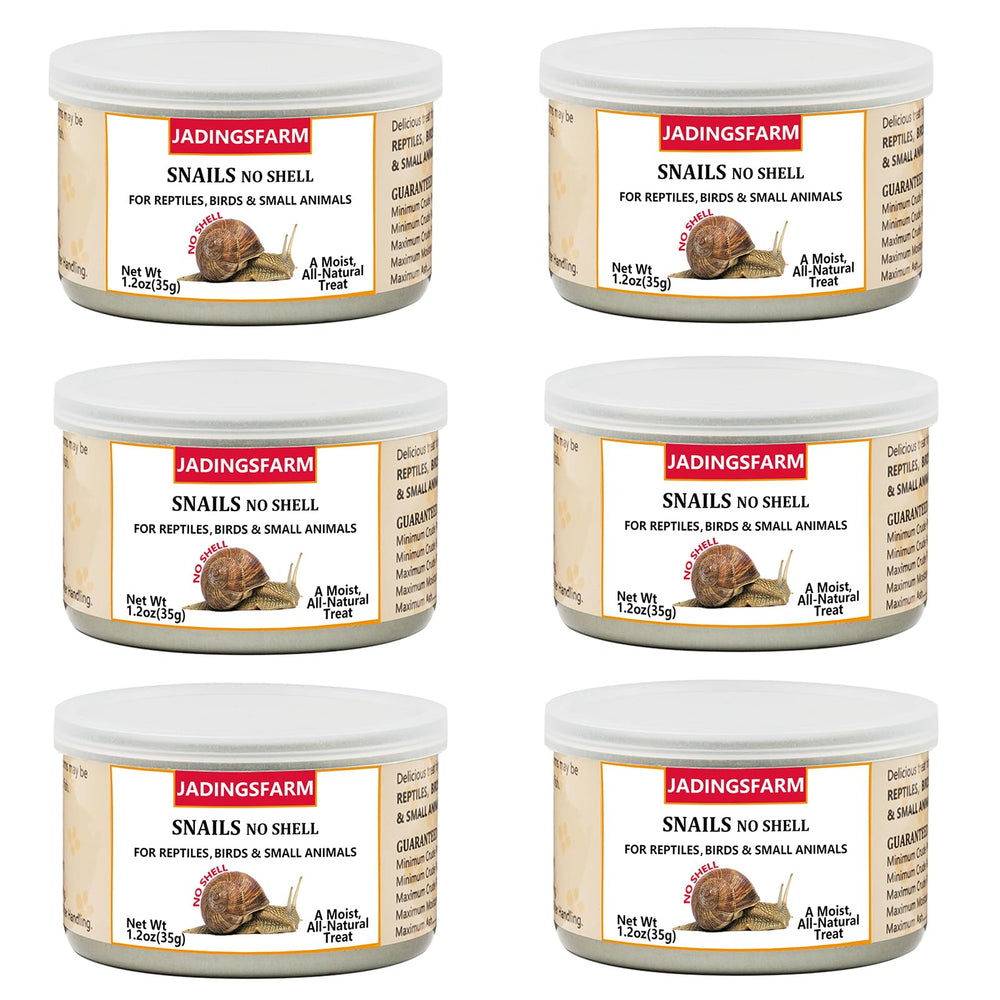JADINGSFARM - Boîte d'escargots pour reptiles, option pratique et protéinée.