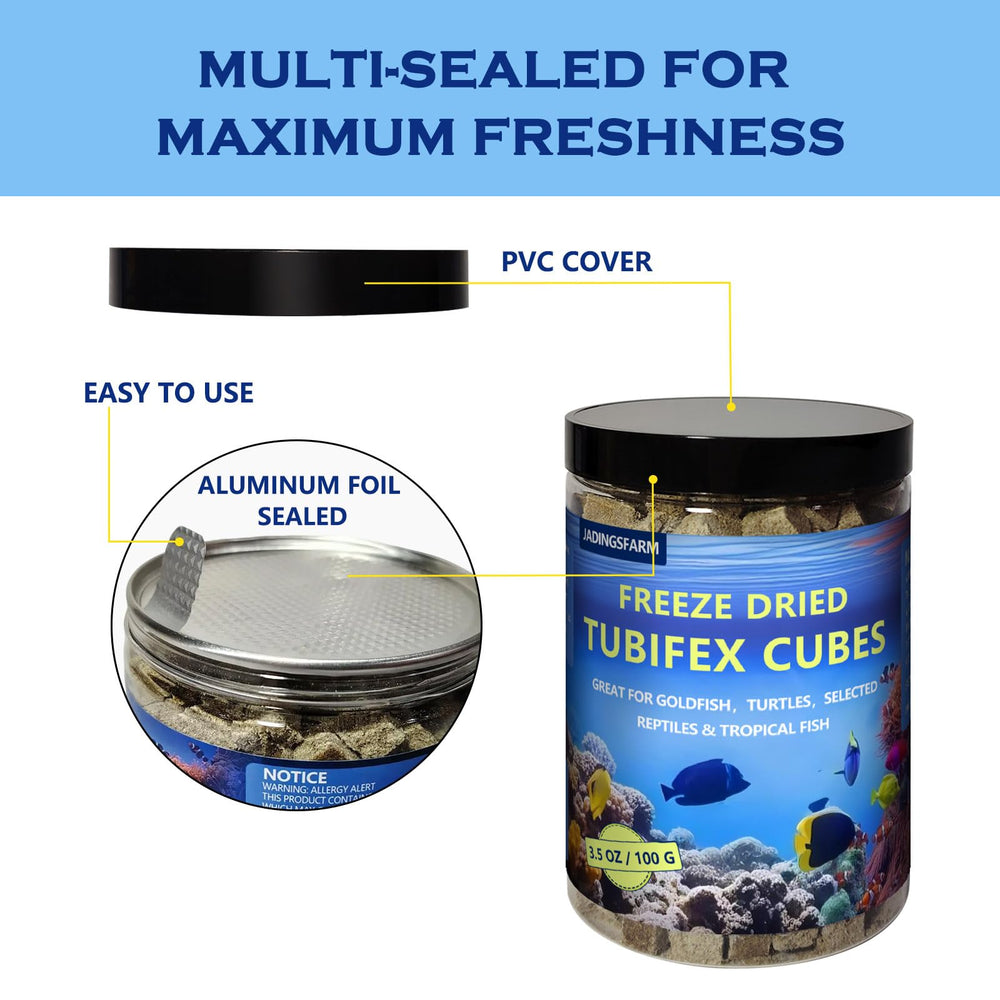 JADINGSFARM alimentation, eau plus claire après nourrissage avec ces cubes.