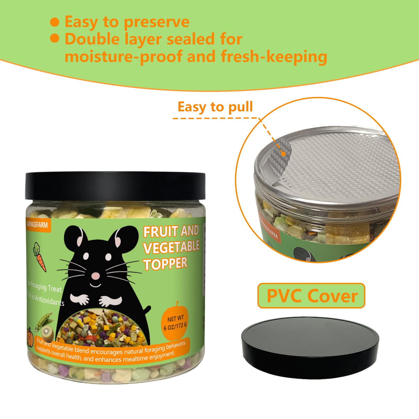 JADINGSFARM Enrichissement quotidien hamsters-gerbilles-chinchillas, stimule comportement naturel.