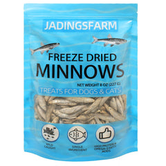JADINGSFARM Minnows, emballage 226 g, friandise naturelle idéale comme récompense.
