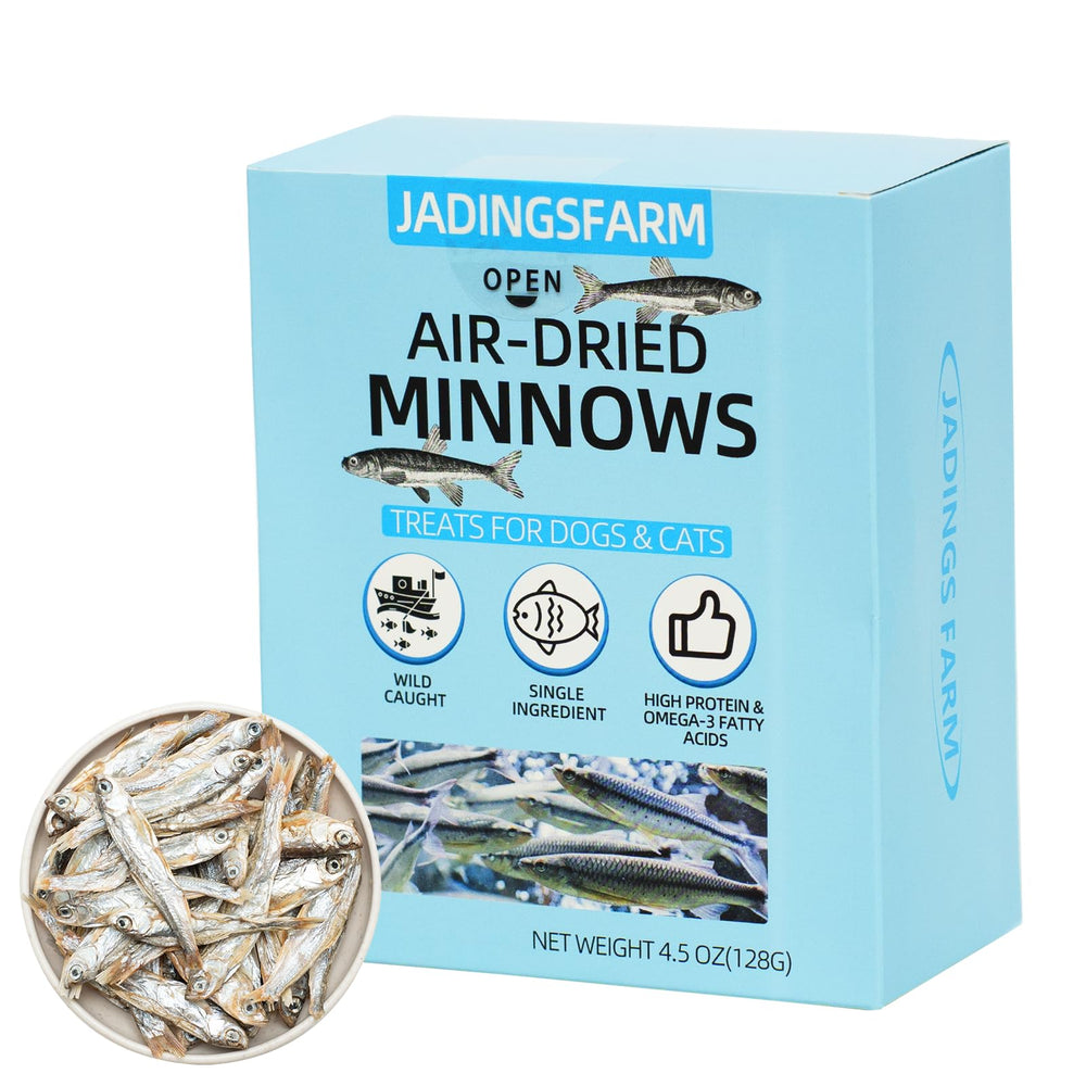 JADINGSFARM Minnows – emballage refermable pour garder la fraîcheur et faciliter l'alimentation quotidienne.