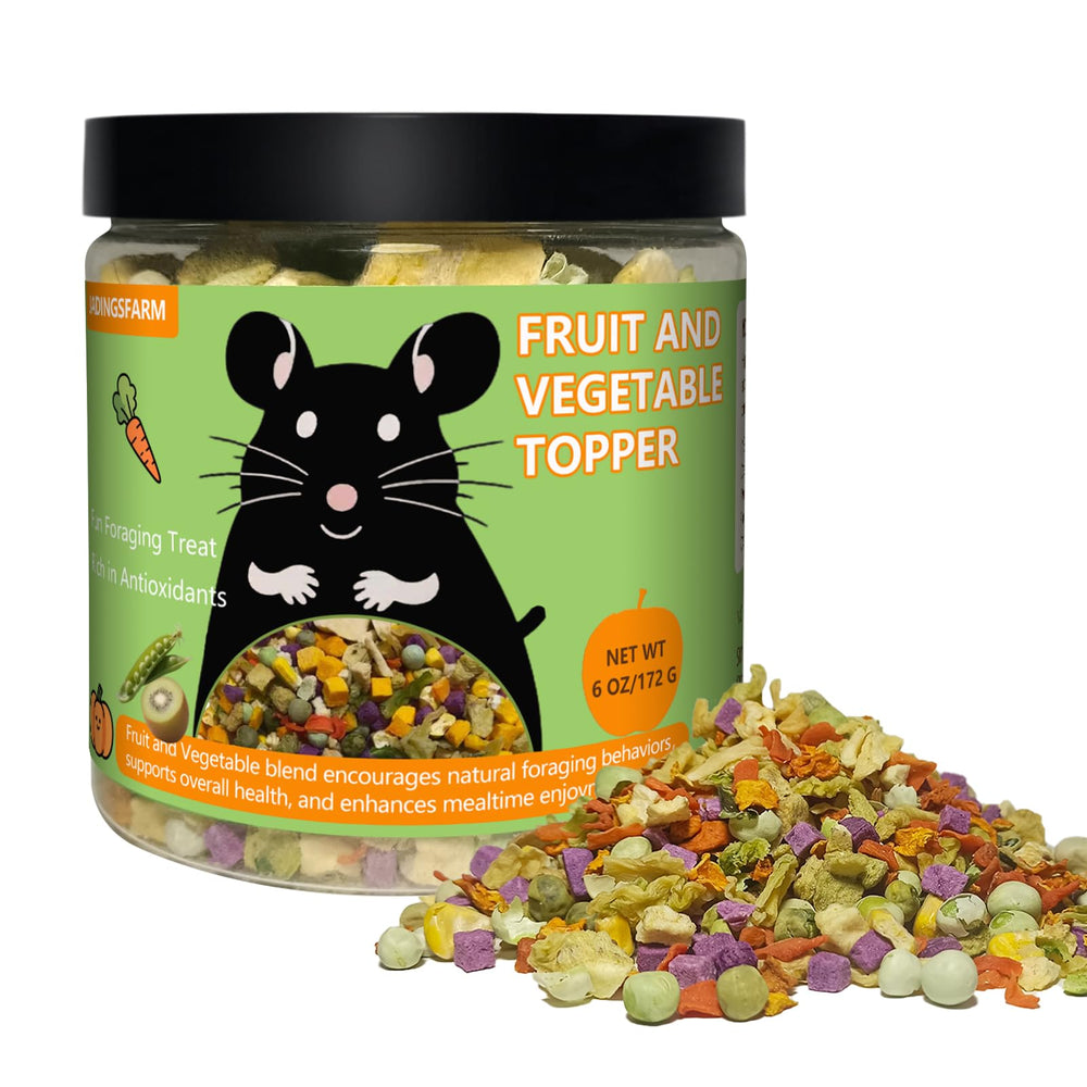 JADINGSFARM Nourriture naturelle, hamster et gerbille, emballage hermetique pour conserver la fraicheur.