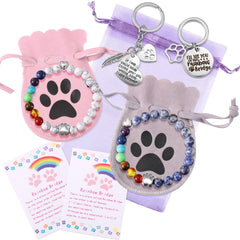 Bracelet Jadive arc-en-ciel mémorial pour animal, confort quotidien et durabilité