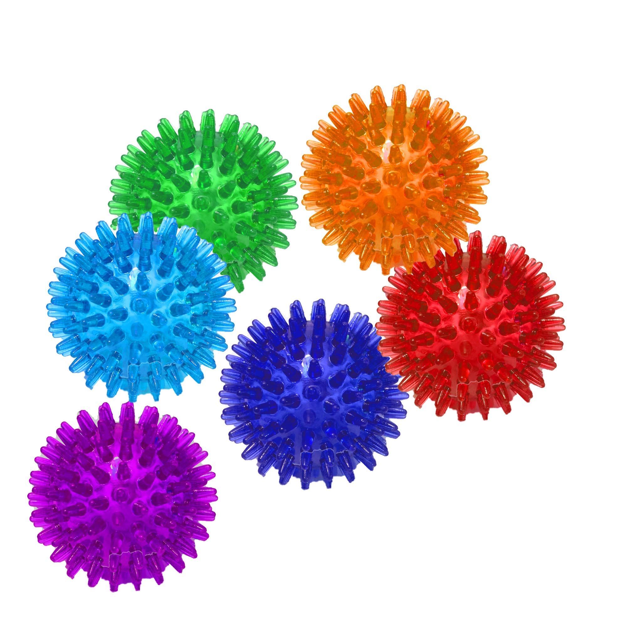 Jalousie boule épineuse jaune – texture stimulante pour la curiosité et le jeu.