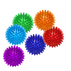 Jalousie boule épineuse jaune – texture stimulante pour la curiosité et le jeu.