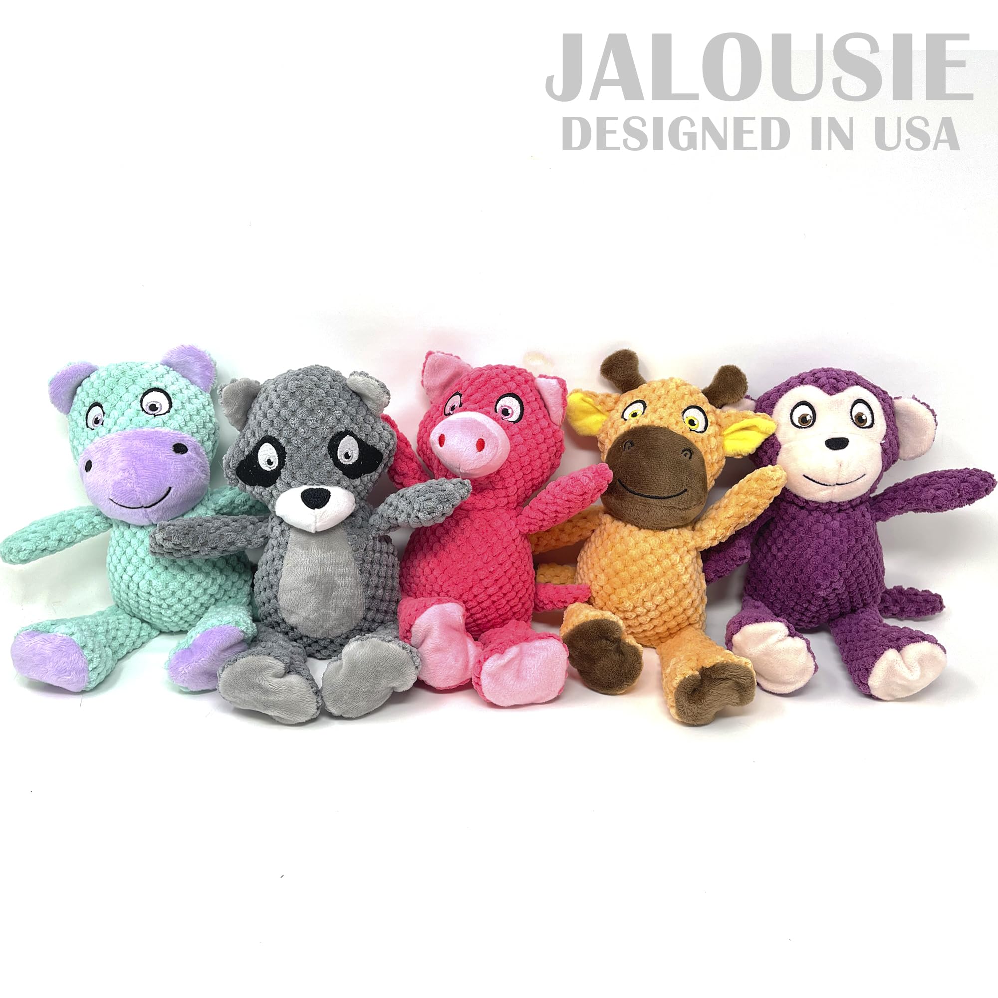Jalousie jouet chien gaine interne pour plus de longévité.