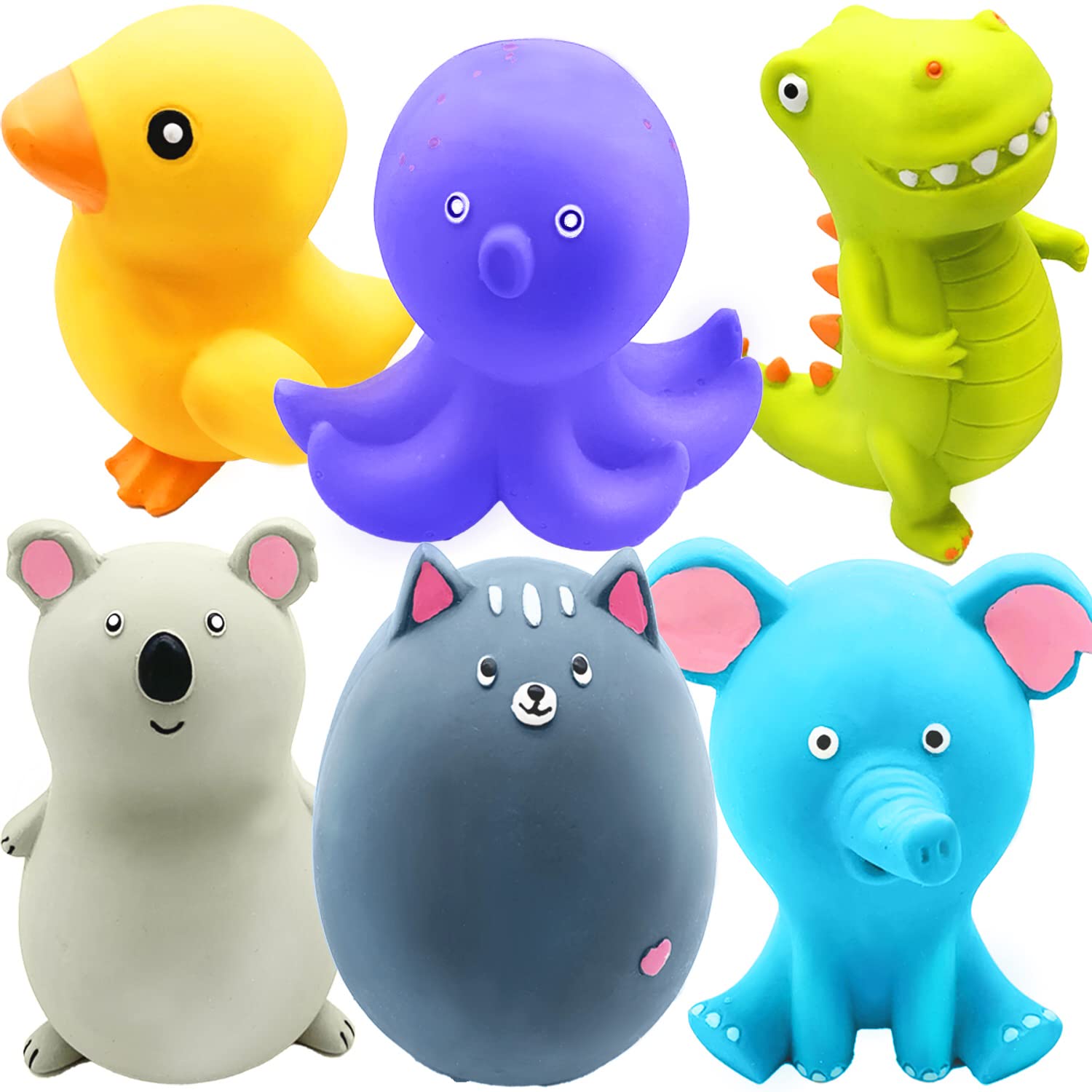 Jalousie koala en latex 4 po: stimule le jeu et la curiosité du chien.