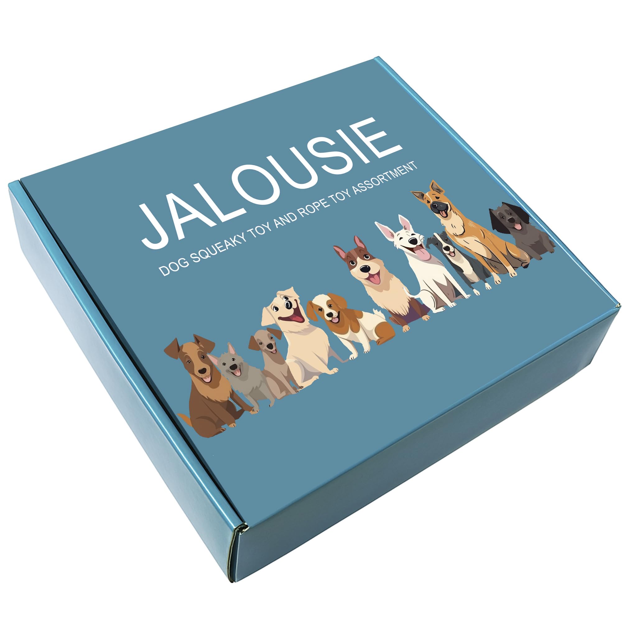 Jalousie: peluche sifflet double pour chien, choix varié pour sessions de jeu.