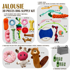 Jalousie jouet chiot couineur ensemble 2: stimulation mentale lors du jeu quotidien.
