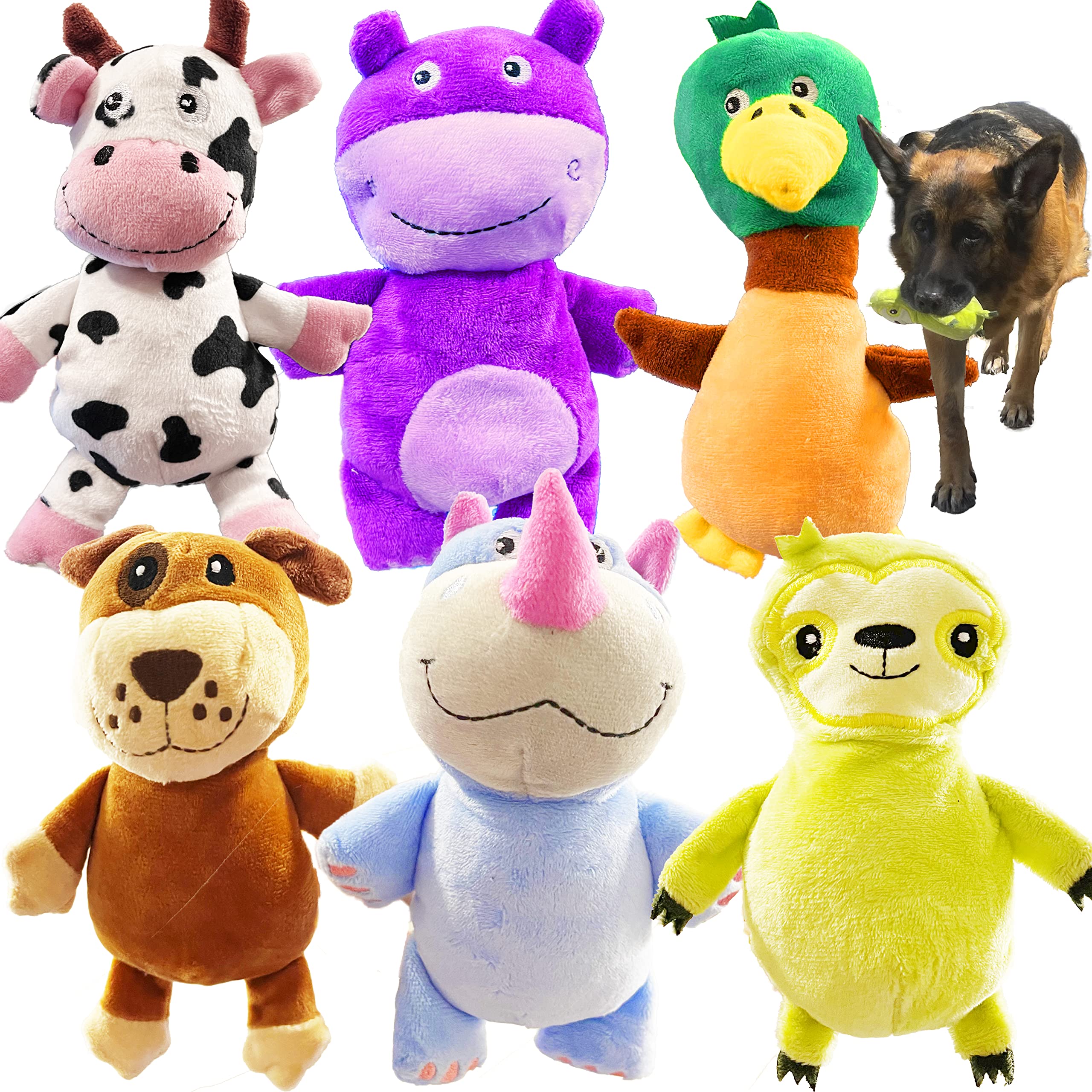 Jalousie pack de jouets chien-siffleur variés pour mâchoire moyenne