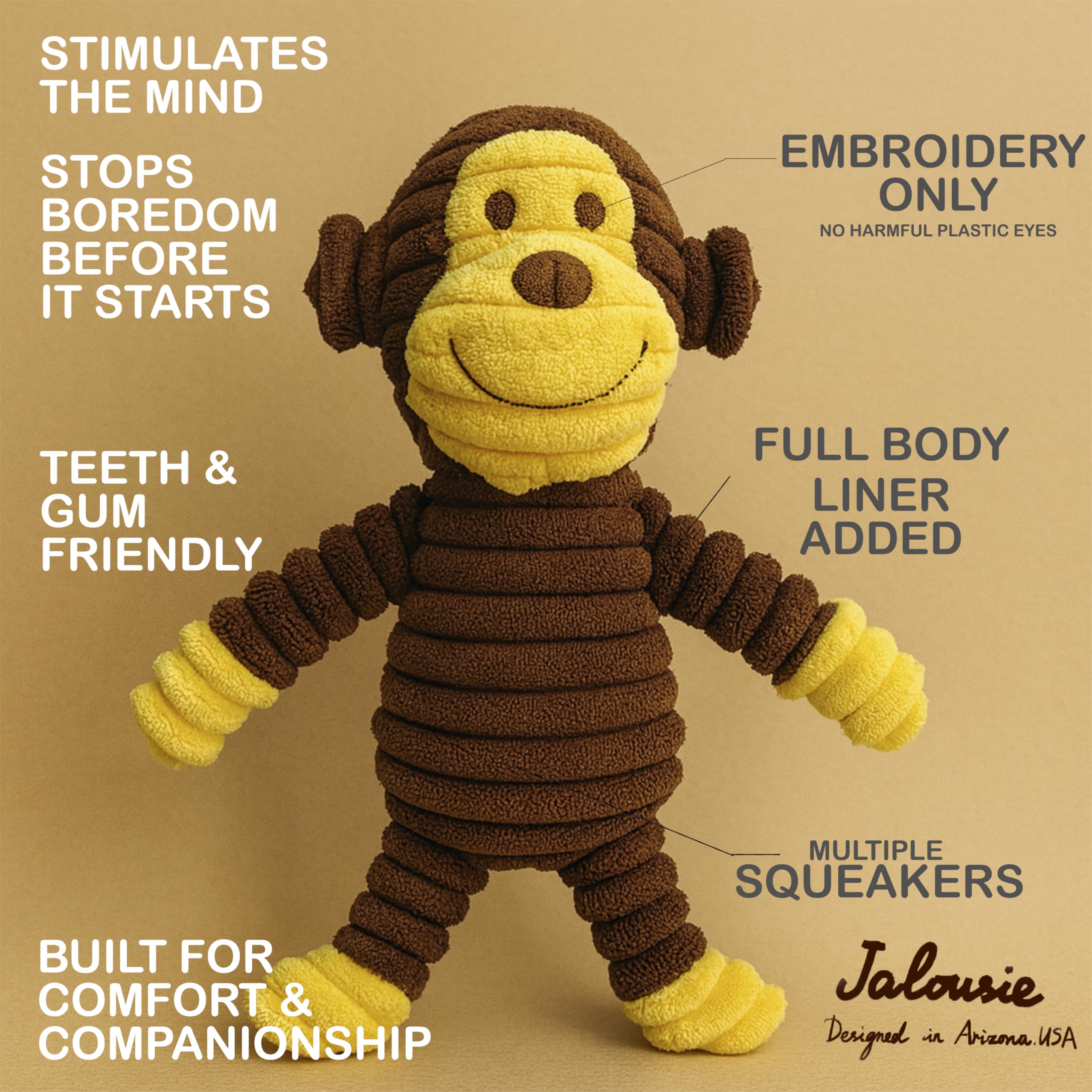 Jalousie renard siffleur peluche, texture douce pour mordiller.