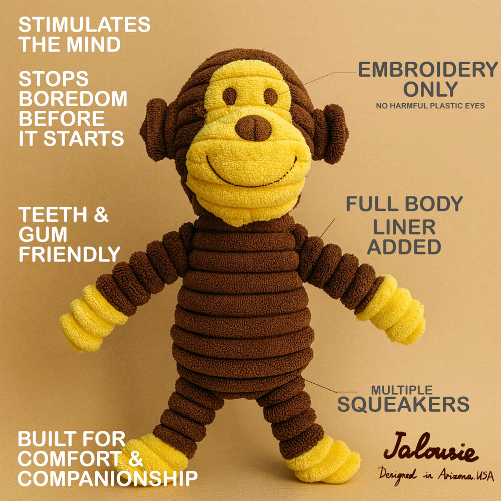 Jalousie renard siffleur peluche, texture douce pour mordiller.