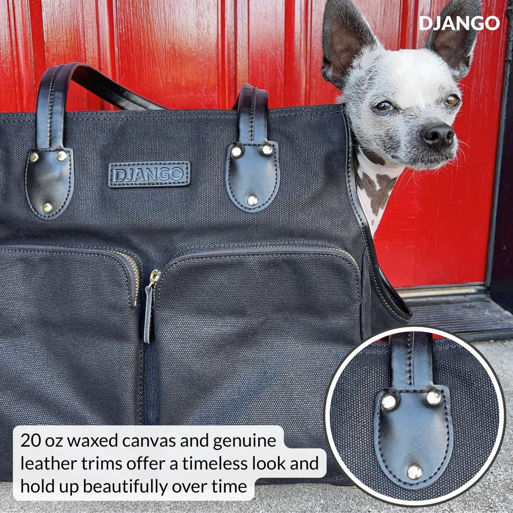 DJANGO Sac porte-chien: attache de sécurité pour relier au harnais du chien.