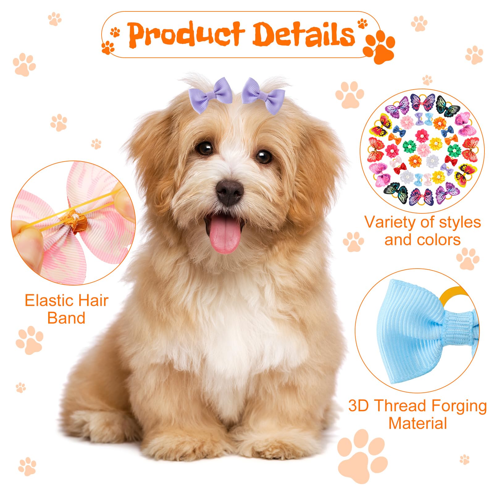 Janinka bande elastique pour cheveux de chien, fixation fiable sans tirer les poils.