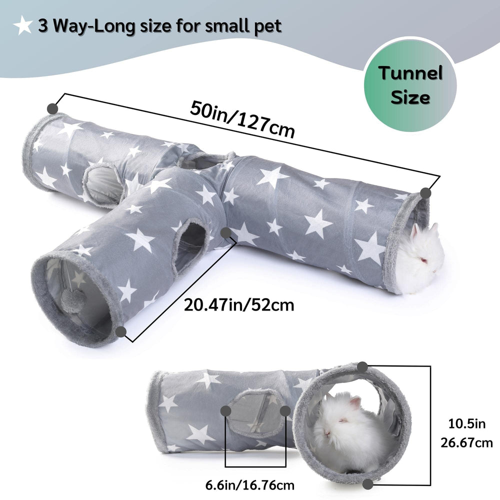JanYoo tunnel lapin courte 50 cm: solution compacte et facile à ranger.